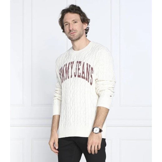 Tommy Jeans Sweter COLLEGIATE | Relaxed fit Tommy Jeans M wyprzedaż Gomez Fashion Store