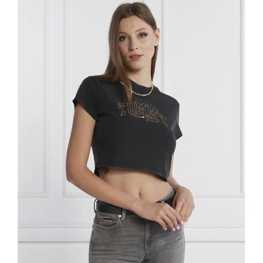 Tommy Jeans T-shirt LUX VARSITY | Cropped Fit ze sklepu Gomez Fashion Store w kategorii Bluzki damskie - zdjęcie 163969625