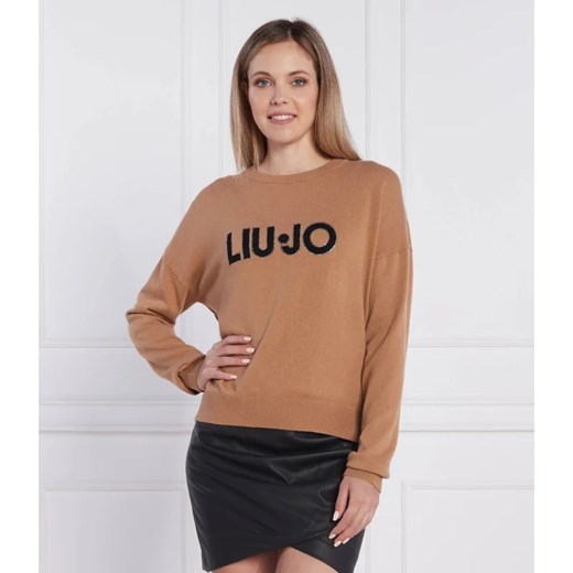 Liu Jo Sweter | Regular Fit | z dodatkiem wełny i kaszmiru Liu Jo M wyprzedaż Gomez Fashion Store