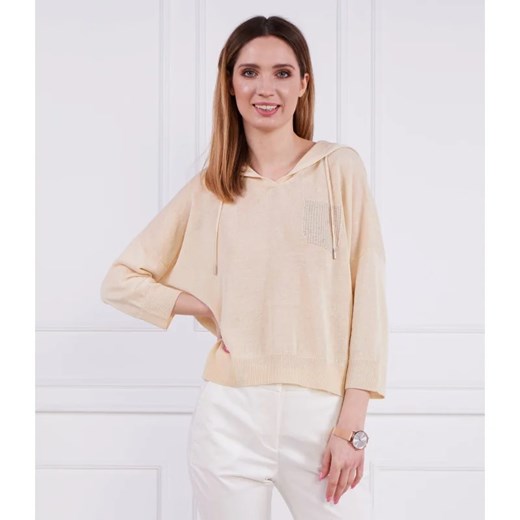 Peserico Lniana bluza | Regular Fit ze sklepu Gomez Fashion Store w kategorii Bluzy damskie - zdjęcie 163969668