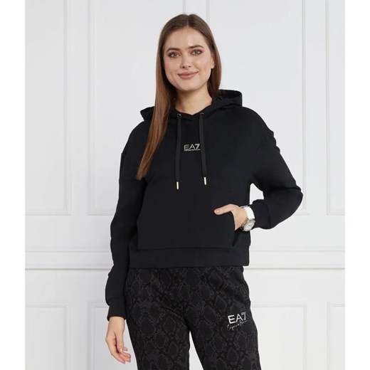 Czarna bluza damska Emporio Armani z elastanu