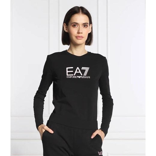 EA7 Bluzka | Regular Fit ze sklepu Gomez Fashion Store w kategorii Bluzki damskie - zdjęcie 163969815