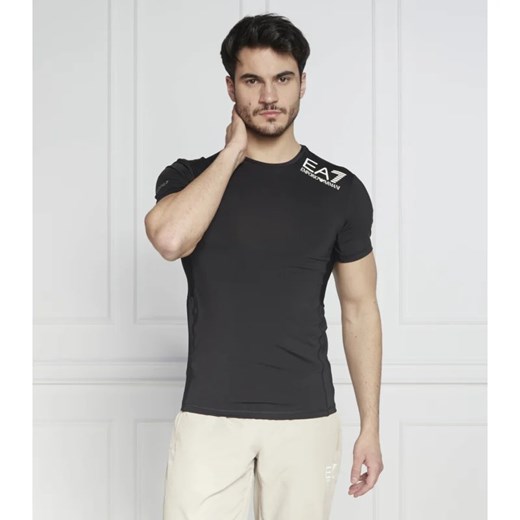 T-shirt męski czarny Emporio Armani z krótkim rękawem