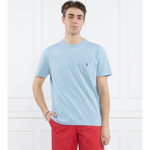 POLO RALPH LAUREN T-shirt | z dodatkiem lnu Polo Ralph Lauren M okazja Gomez Fashion Store