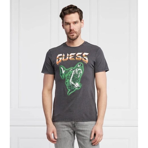 Guess t-shirt męski szary