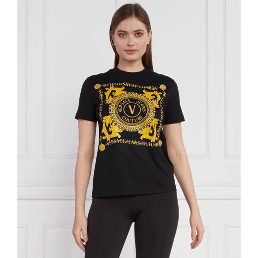 Versace Jeans Couture T-shirt | Regular Fit ze sklepu Gomez Fashion Store w kategorii Bluzki damskie - zdjęcie 163970538