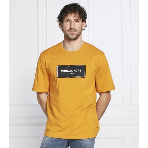 Michael Kors T-shirt FLAGSHIP LOGO | Regular Fit Michael Kors XXL wyprzedaż Gomez Fashion Store