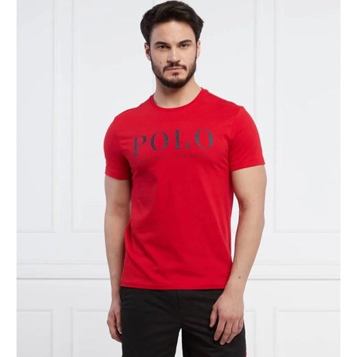 Czerwony t-shirt męski Polo Ralph Lauren 