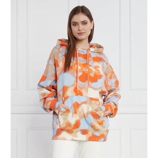 Bluza damska wielokolorowa BOSS HUGO w abstrakcyjne wzory 