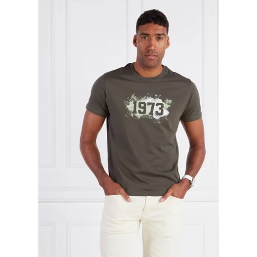 T-shirt męski Pepe Jeans z krótkim rękawem zielony w stylu młodzieżowym 