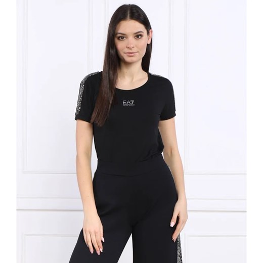 EA7 T-shirt | Regular Fit ze sklepu Gomez Fashion Store w kategorii Bluzki damskie - zdjęcie 163971939