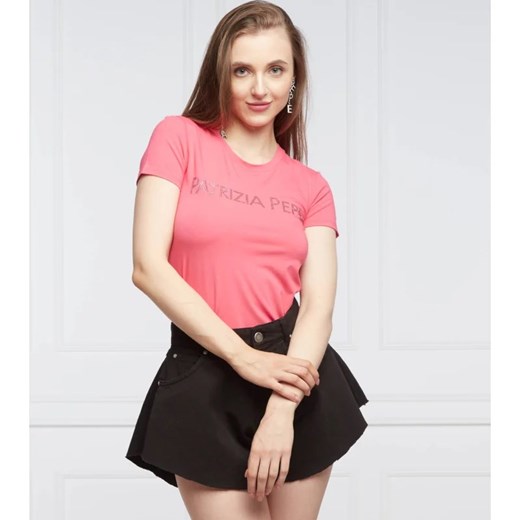 Patrizia Pepe T-shirt MAGLIAT | Regular Fit ze sklepu Gomez Fashion Store w kategorii Bluzki damskie - zdjęcie 163972256