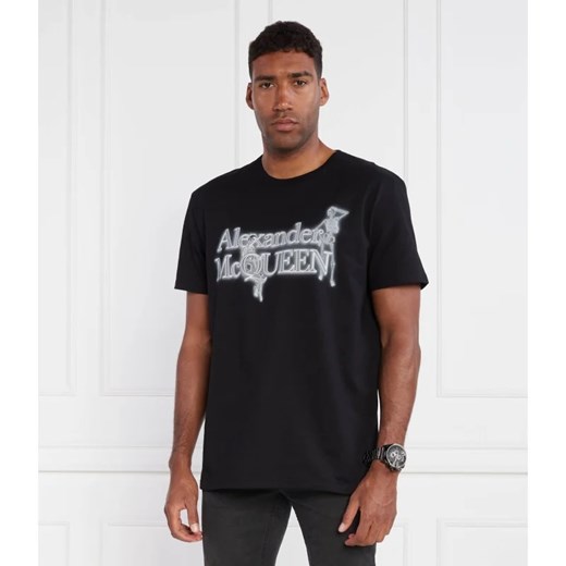 Alexander McQueen T-shirt NEON SKEL | Loose fit S okazja Gomez Fashion Store