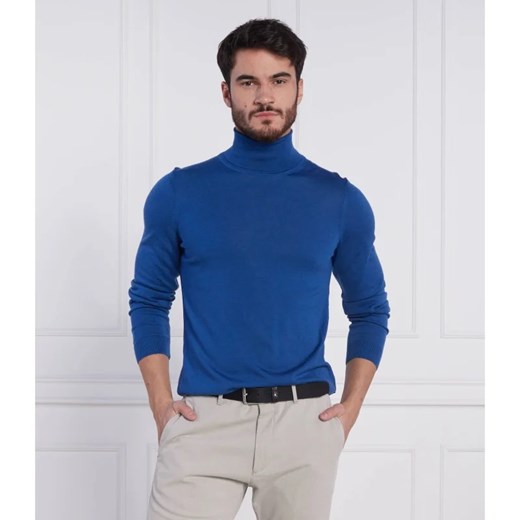 Sweter męski niebieski BOSS HUGO