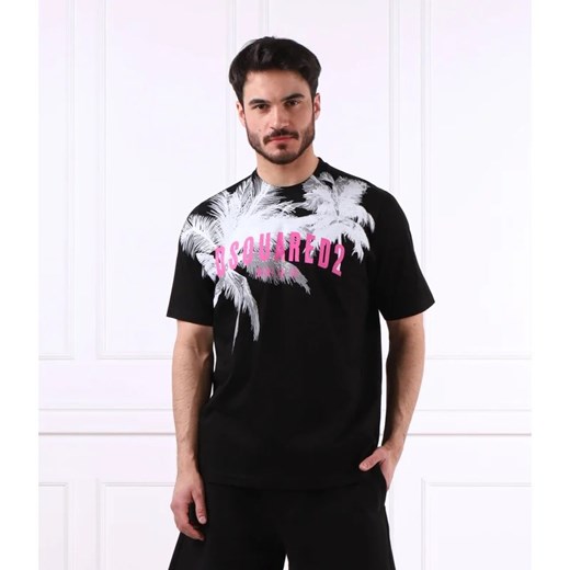 T-shirt męski Dsquared2 z krótkim rękawem