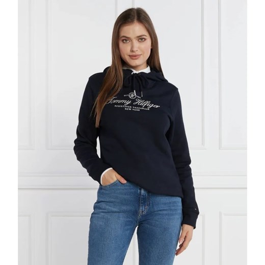 Bluza damska Tommy Hilfiger bawełniana z napisem