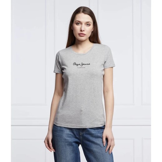 Pepe Jeans London T-shirt | Slim Fit ze sklepu Gomez Fashion Store w kategorii Bluzki damskie - zdjęcie 163973156