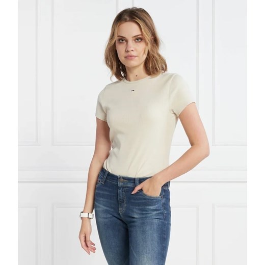 Tommy Jeans T-shirt ESSENTIAL | Slim Fit ze sklepu Gomez Fashion Store w kategorii Bluzki damskie - zdjęcie 163973179