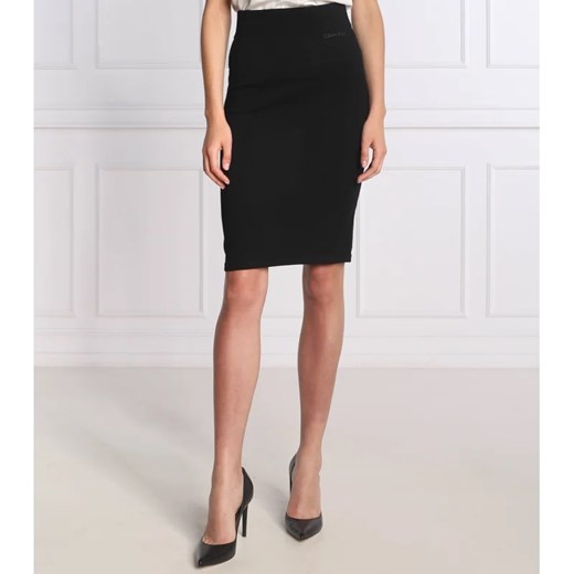 Spódnica Calvin Klein wełniana