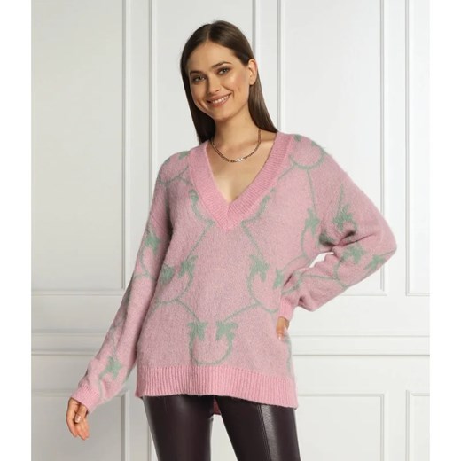 Pinko Sweter MARISOL | Loose fit | z dodatkiem wełny Pinko S wyprzedaż Gomez Fashion Store
