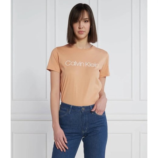 Calvin Klein T-shirt | Regular Fit ze sklepu Gomez Fashion Store w kategorii Bluzki damskie - zdjęcie 163973476