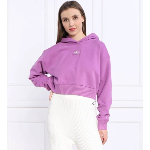 CALVIN KLEIN JEANS Bluza BADGE WIDE SLEEVES | Cropped Fit M okazja Gomez Fashion Store