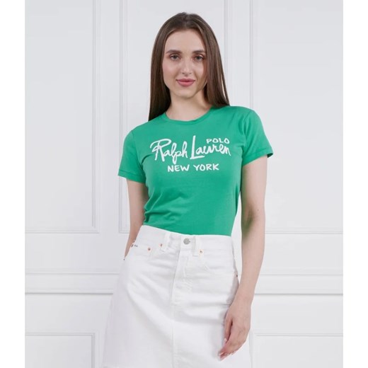POLO RALPH LAUREN T-shirt | Regular Fit ze sklepu Gomez Fashion Store w kategorii Bluzki damskie - zdjęcie 163974307