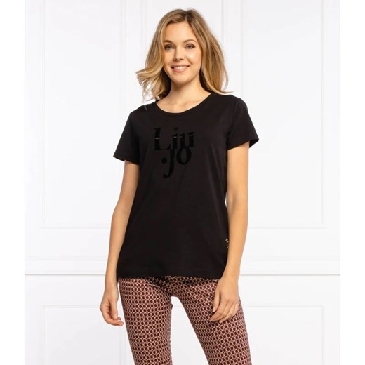 Liu Jo Sport T-shirt | Regular Fit ze sklepu Gomez Fashion Store w kategorii Bluzki damskie - zdjęcie 163974327