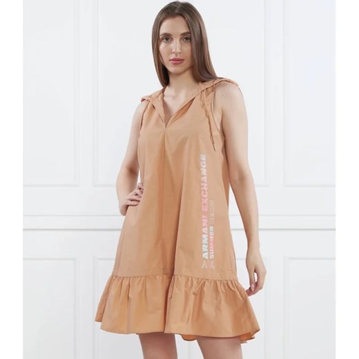 Sukienka Armani Exchange mini z długim rękawem