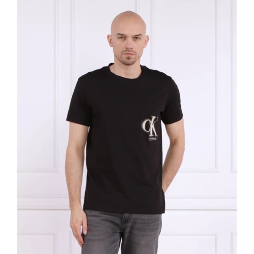 CALVIN KLEIN JEANS T-shirt CK SPRAY | Regular Fit S wyprzedaż Gomez Fashion Store