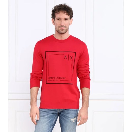 Armani Exchange Sweter | Regular Fit | z dodatkiem kaszmiru Armani Exchange S wyprzedaż Gomez Fashion Store