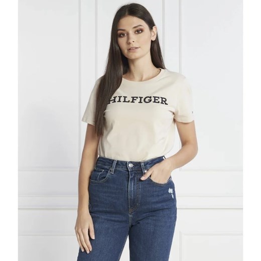 Tommy Hilfiger T-shirt | Regular Fit ze sklepu Gomez Fashion Store w kategorii Bluzki damskie - zdjęcie 163975009