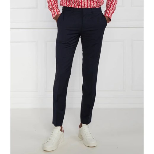 HUGO Wełniane spodnie HestenM204X | Extra slim fit 50 promocja Gomez Fashion Store