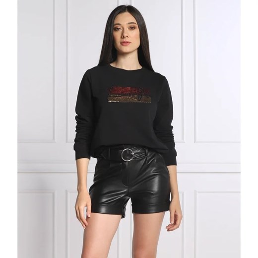 Bluza damska Liu Jo z elastanu czarna casualowa 