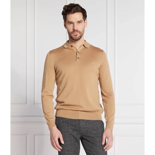 BOSS BLACK Wełniane polo | Regular Fit S wyprzedaż Gomez Fashion Store