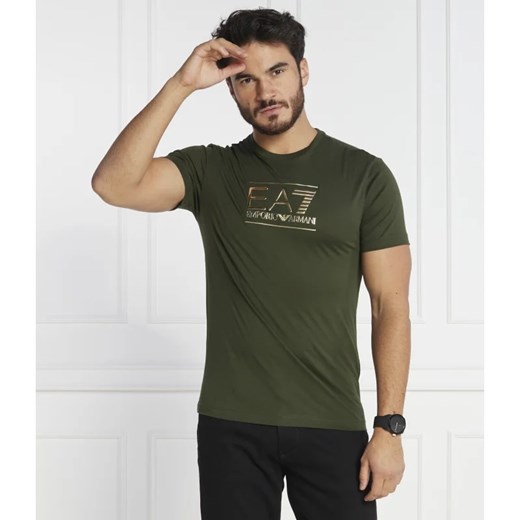 EA7 T-shirt | Regular Fit ze sklepu Gomez Fashion Store w kategorii T-shirty męskie - zdjęcie 163975845