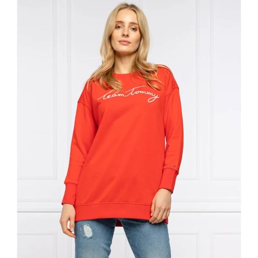 Bluza damska Tommy Hilfiger czerwona młodzieżowa