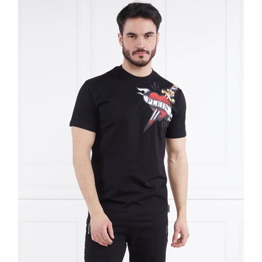 T-shirt męski czarny z krótkim rękawem