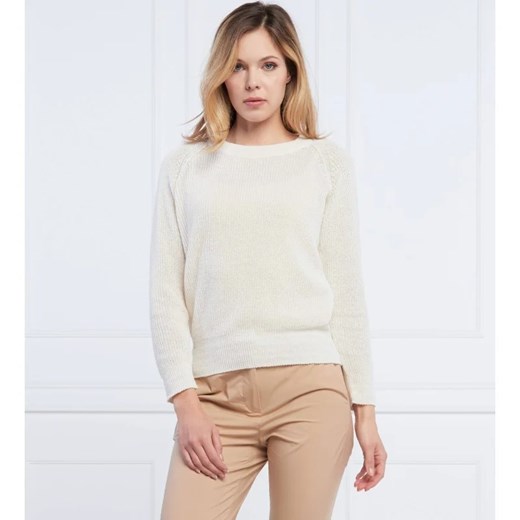 Marella Lniany sweter RICARD | Regular Fit ze sklepu Gomez Fashion Store w kategorii Swetry damskie - zdjęcie 163977775