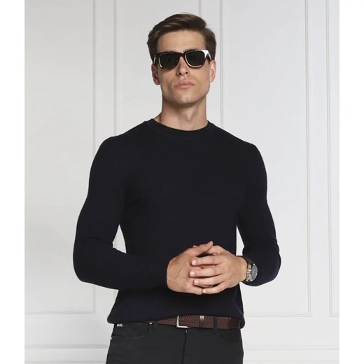 Emporio Armani Sweter | Slim Fit | z dodatkiem wełny ze sklepu Gomez Fashion Store w kategorii Swetry męskie - zdjęcie 163977805