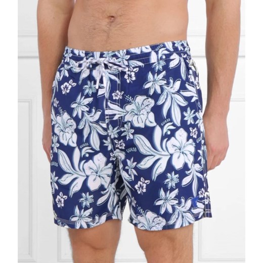 Guess Underwear Szorty kąpielowe SWIMTRUNK MEDIUM IBISCUS AOP | Regular Fit XL Gomez Fashion Store okazja