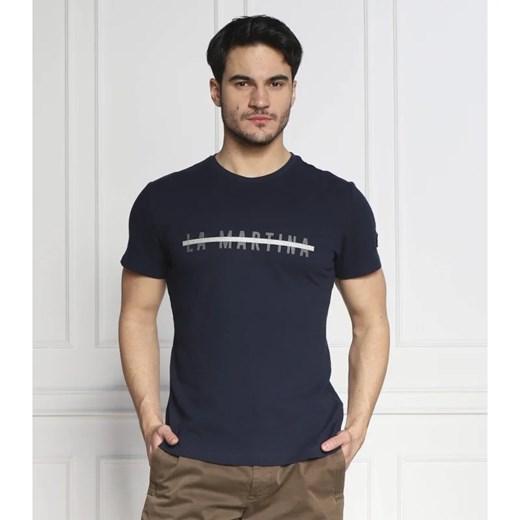 T-shirt męski La Martina bawełniany z krótkim rękawem na wiosnę