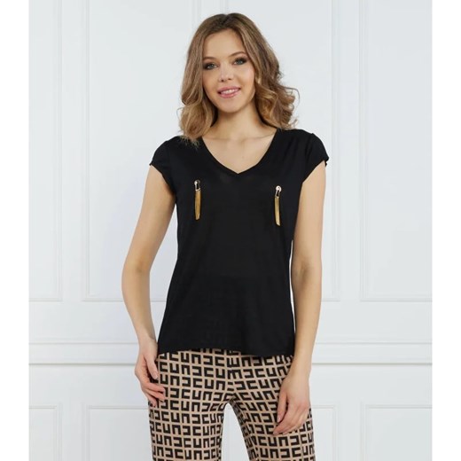 Elisabetta Franchi T-shirt | Regular Fit ze sklepu Gomez Fashion Store w kategorii Bluzki damskie - zdjęcie 163978107