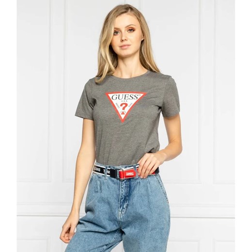 GUESS T-shirt ORIGINAL | Regular Fit ze sklepu Gomez Fashion Store w kategorii Bluzki damskie - zdjęcie 163978115