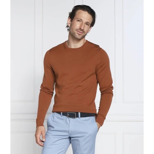 Calvin Klein Wełniany sweter | Regular Fit ze sklepu Gomez Fashion Store w kategorii Swetry męskie - zdjęcie 163978349