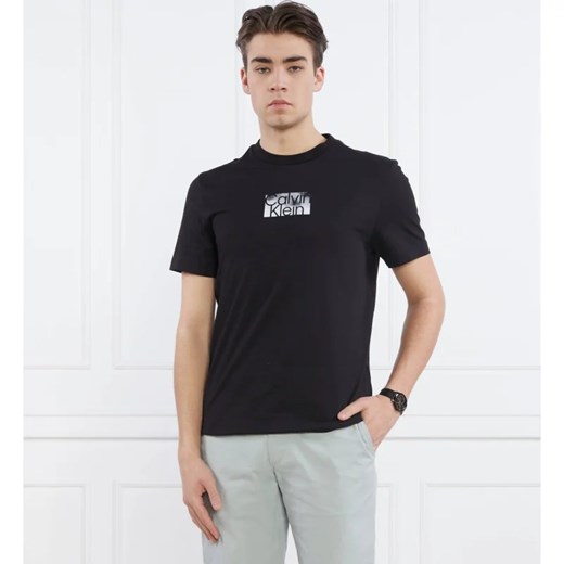 T-shirt męski czarny Calvin Klein z krótkim rękawem