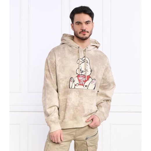 GUESS Bluza GUESS X Brandalised LEON WASHED BUNNY | Oversize fit Guess S okazja Gomez Fashion Store