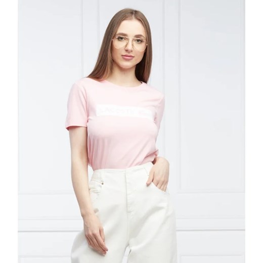 Lacoste T-shirt | Regular Fit ze sklepu Gomez Fashion Store w kategorii Bluzki damskie - zdjęcie 163978817