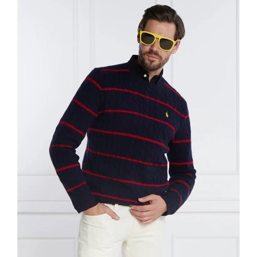 POLO RALPH LAUREN Wełniany sweter | Regular Fit | z dodatkiem kaszmiru ze sklepu Gomez Fashion Store w kategorii Swetry męskie - zdjęcie 163979219