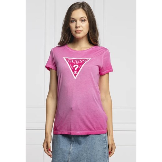 GUESS T-shirt LAVINIA | Regular Fit ze sklepu Gomez Fashion Store w kategorii Bluzki damskie - zdjęcie 163979417